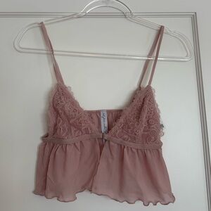 Urban outfitters out from under lace Pink Camisole